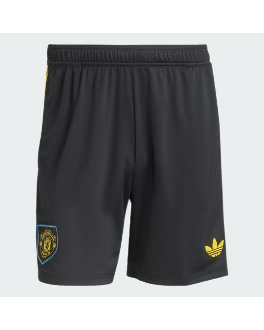 Adidas Black Manchester United 25/26 Home Shorts for men