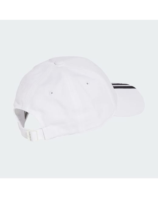 Adidas White 3-Stripes New Logo Baseball Cap