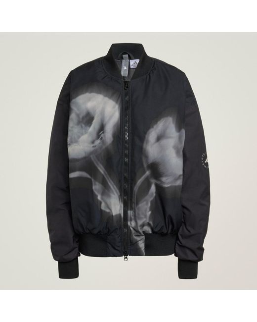 Adidas Black By Stella Mccartney Woven Bomber Printed
