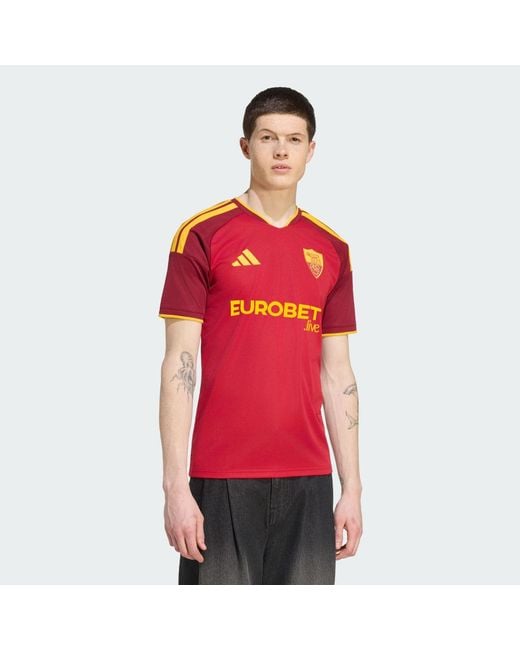 Adidas Red As Roma 26/27 Home Jersey for men