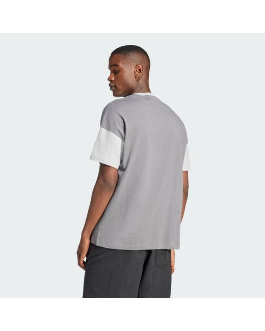 Adidas Gray All Szn Colorblock Tee for men