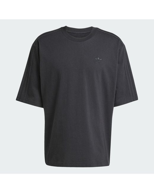Adidas Black Adicolor Oversized Tee for men