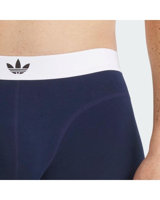 Adidas Blue Comfort Flex Cotton Body Lines Trunk 2Pk Underwear for men
