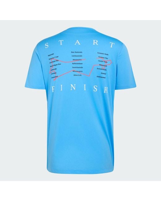 Adidas Blue Ber Half T M for men