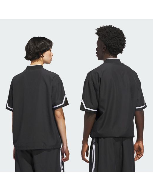 Adidas Black Originals Basketball Star Warm Up Top