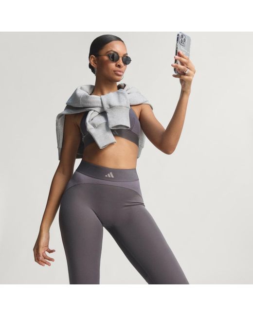 Adidas Multicolor Hyperglam Shine Full-Length Leggings