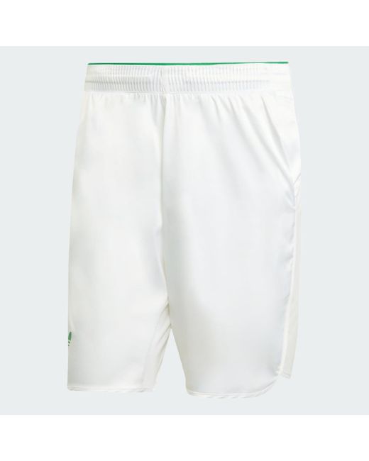 Adidas White Tennis Pro Climacool Ergo Shorts for men