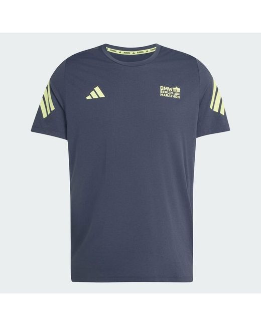 Adidas Blue Bmw Berlin-Marathon 2026 T-Shirt for men