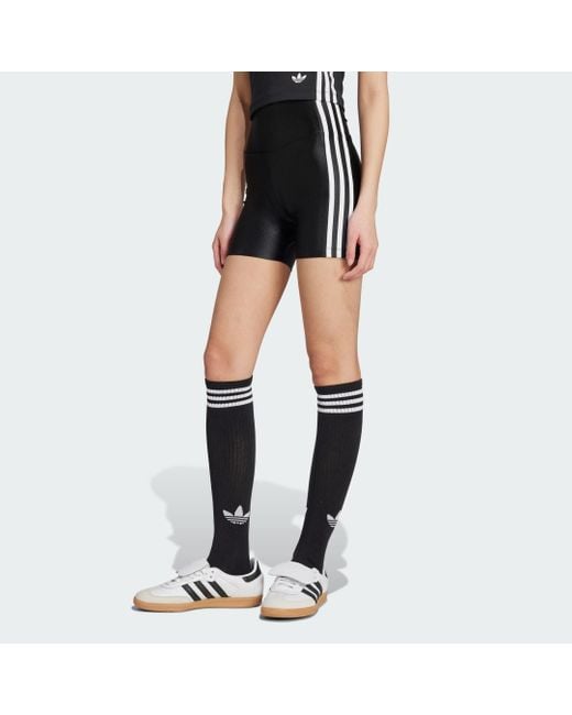 Adidas Black ADICOLOR 3-STREIFEN BOOTY SHORTS