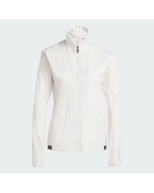 Adidas White Terrex Multi Wind Jacket