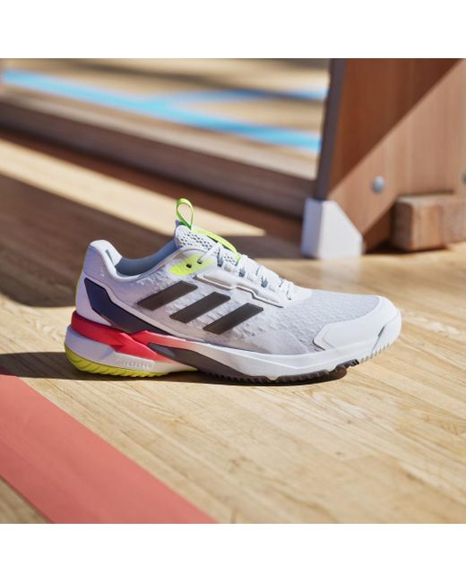 Scarpe Crazyflight 6 Indoor di Adidas in White da Uomo