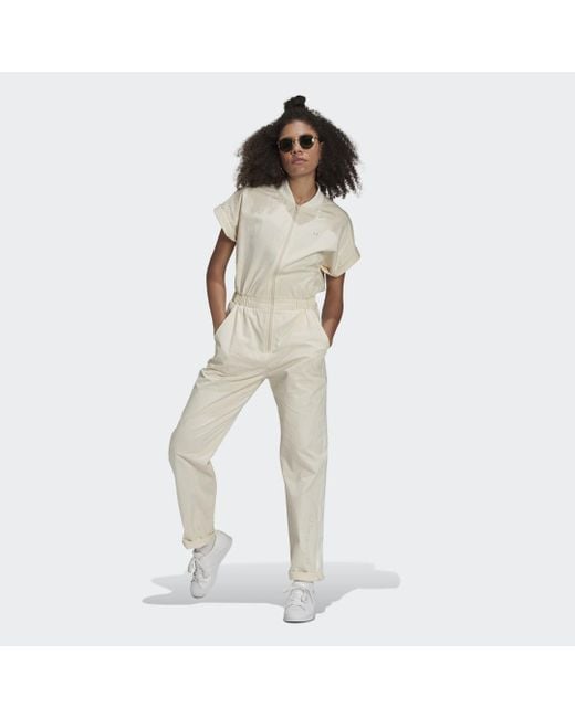 Adidas No-dye Jumpsuit in het White