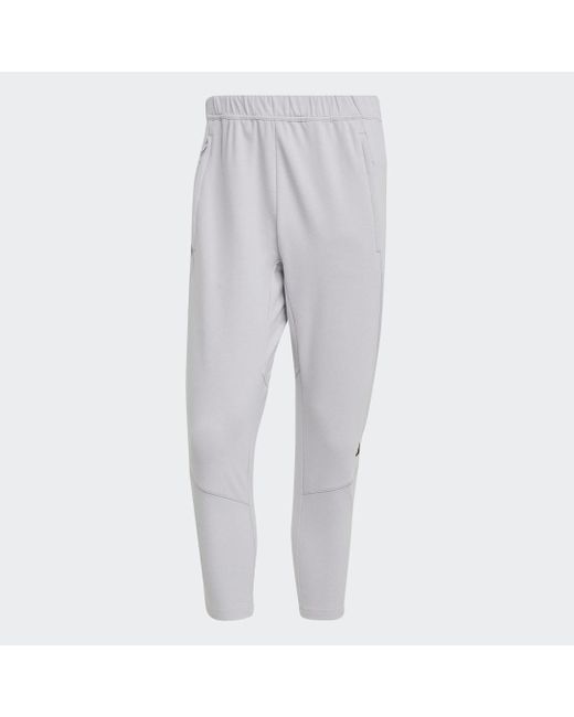 Adidas Originals Gray Designed For Training Yoga 7/8 Training Pants for men