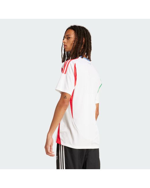 Adidas White Italy 24 Away Jersey for men