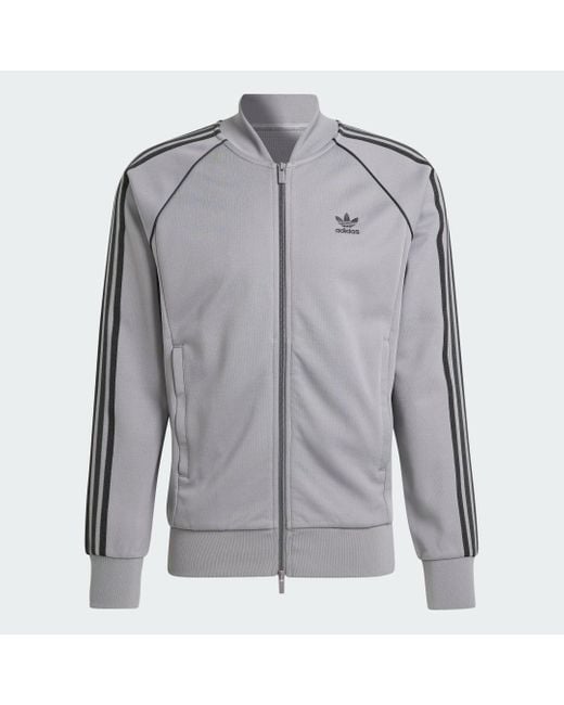 Adidas Gray Adicolor Classics Sst Track Jacket for men