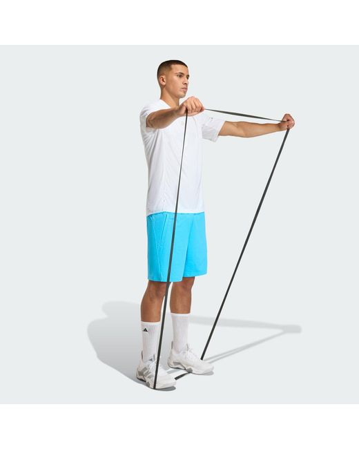 Adidas Blue Gym & Training Climacool 3D T-Shirt Kq7503 for men