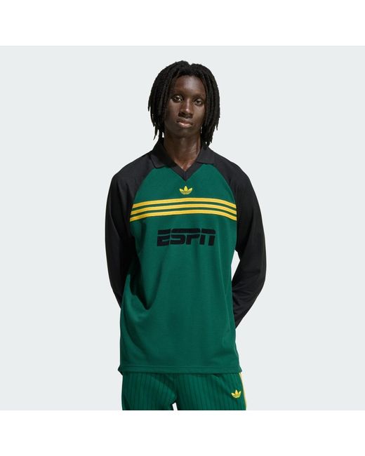Adidas Green Sponsored Archive Longsleeve Tee for men