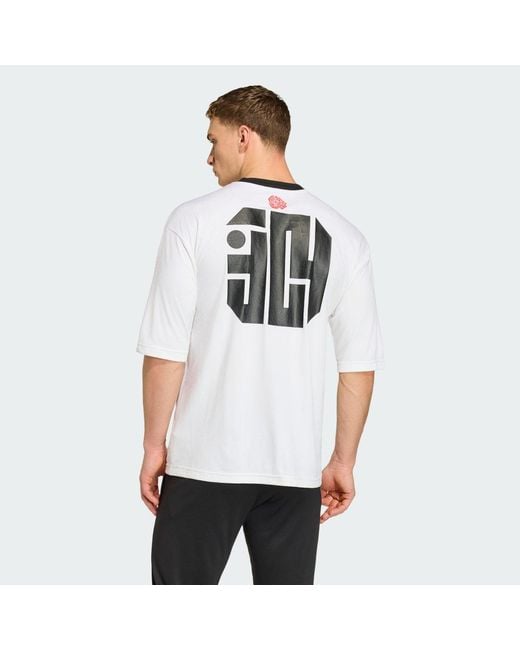 Adidas White Football Lamine Yamal Training Tee Kd6432 for men