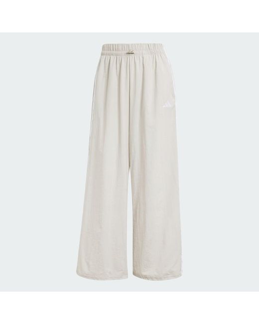 Adidas Natural Essentials 3-Stripes Lifestyle Woven Parachute Tracksuit Bottoms