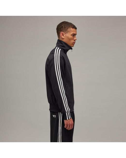 Adidas Black Y-3 3-Stripes Track Top for men