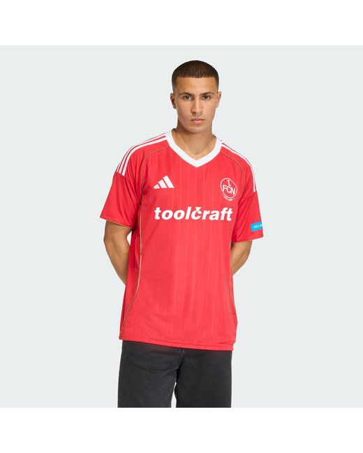 Adidas Red 1.Fc Nürnberg Jersey (Short Sleeve) for men