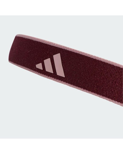 Cintas Para El Pelo Training Multiple Width Adidas de color Red