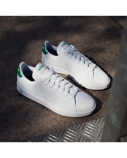 Adidas White Advantage Shoes