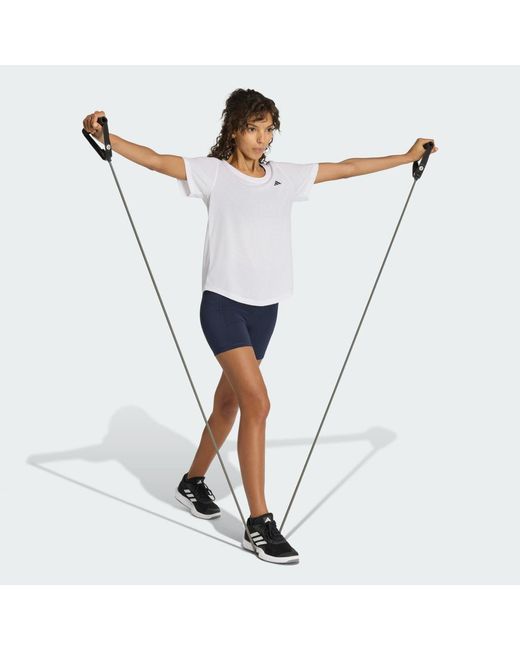 Adidas Blue 3 Stripes Studio All Me Booty Short Leggings