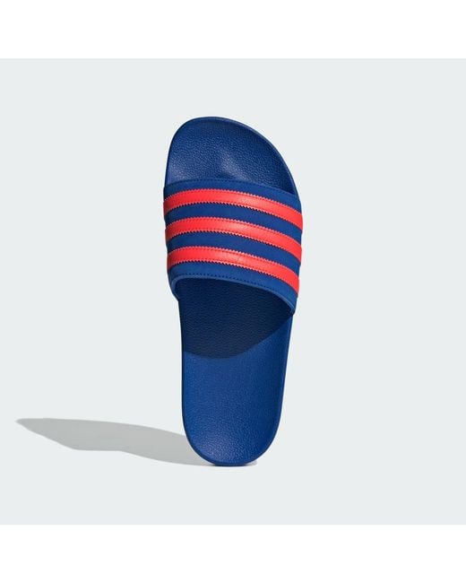 Adidas Blue Adilette Slides for men