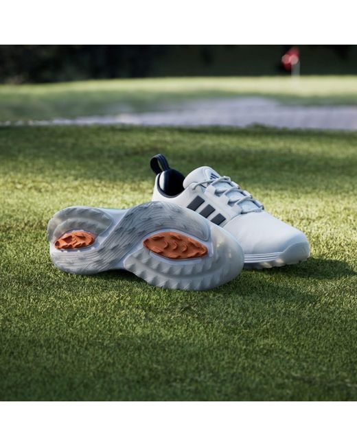 Adidas Blue Adipower 26 Wide Spikeless Golf Shoes for men