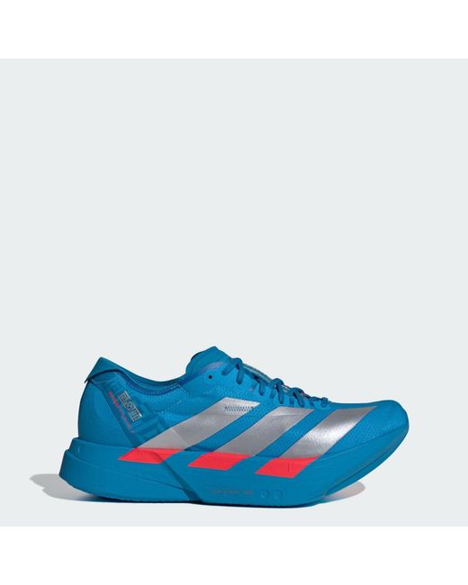 Adidas Blue Adizero Adios Pro 4 Shoes for men