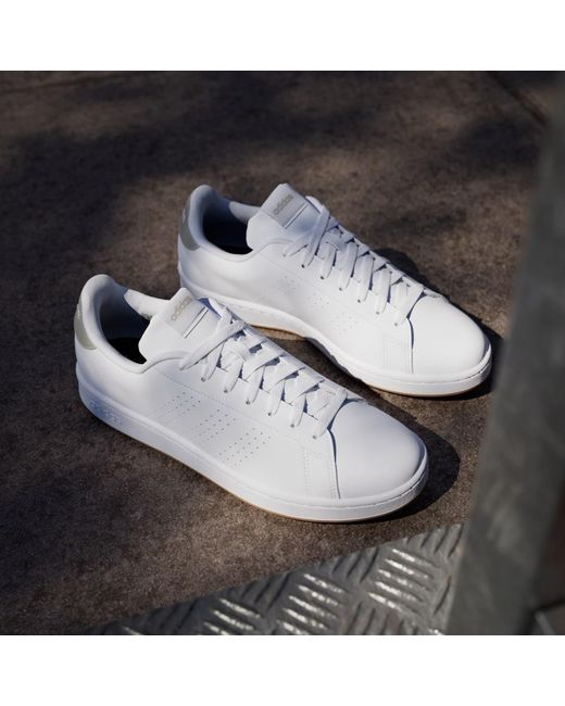 Adidas White Advantage Shoes