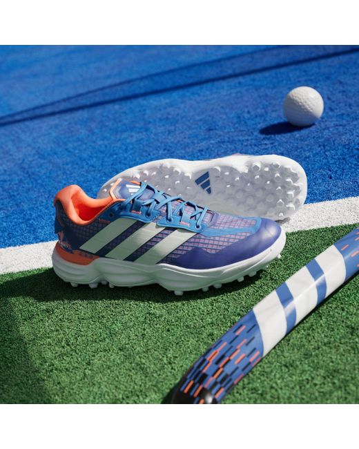 Adidas Blue Adipower Hockey 3 Field Hockey Boots