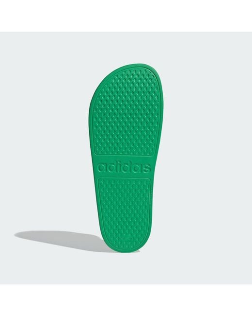 Adidas Green Adilette Aqua Slides