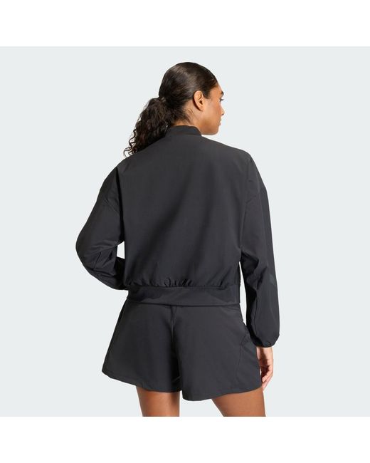 Adidas Black Z.N.E. Woven Bomber Jacket