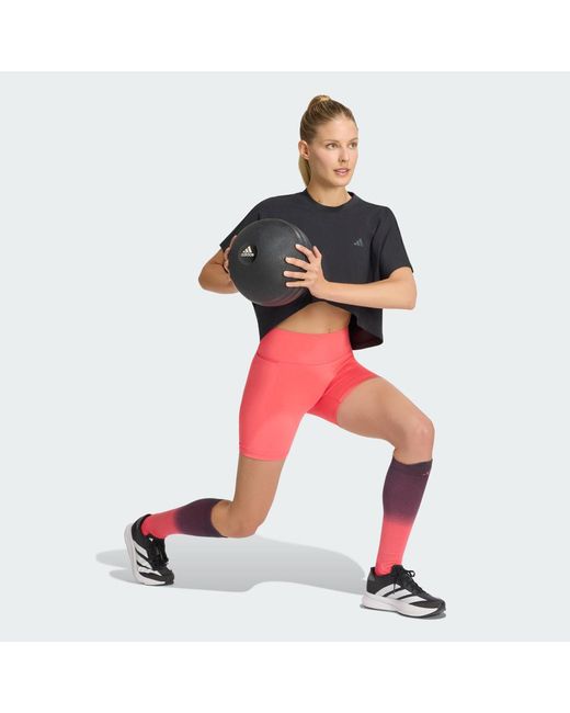 Adidas Red Primelift Workout Graphics T-Shirt