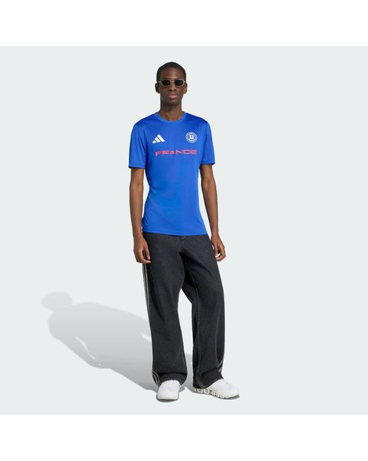 Adidas Blue Fifa World Cup 26 France Jersey for men