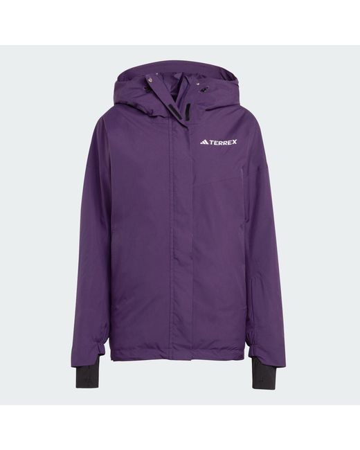 Adidas Purple Terrex Multi 2L Rain.Rdy Insulated Jacket