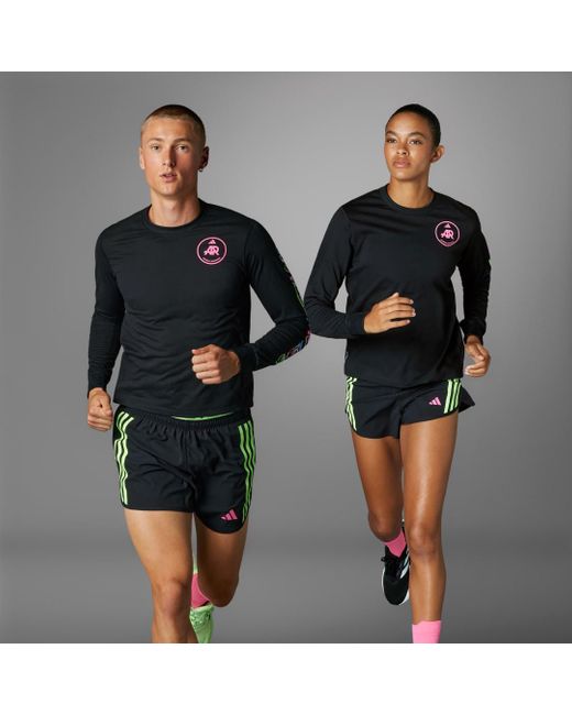 Adidas Own The Run Runners Longsleeve (uniseks) in het Black