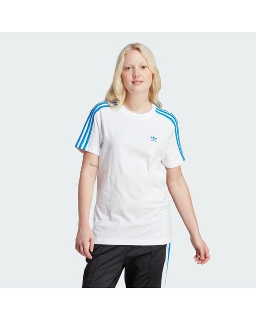 Adidas White Adibreak Back Print T-shirt
