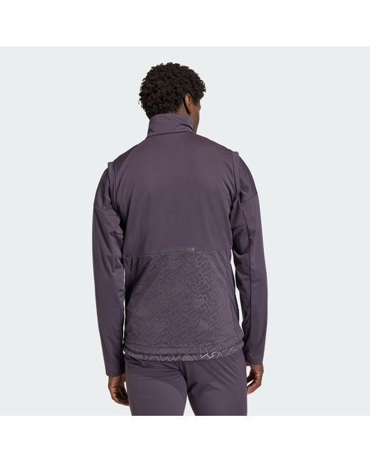 Adidas Purple Team D Xploric Crosscountry-Ski Softshell Vest for men
