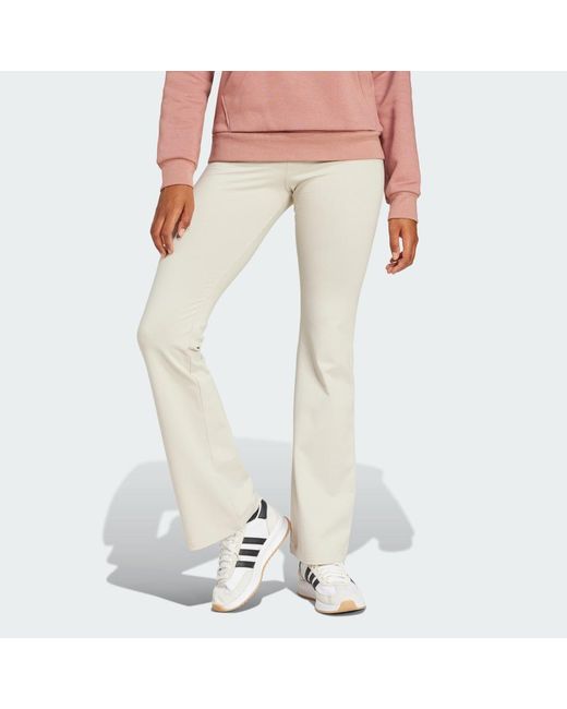 Adidas Multicolor Essentials Small Logo Flared Leggings