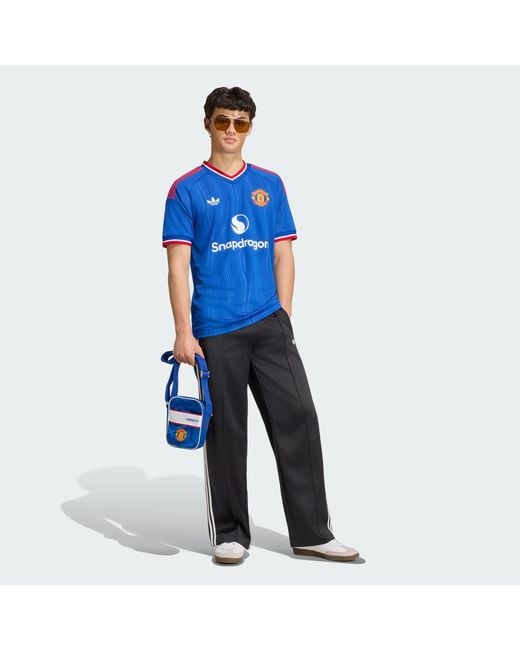 Adidas Blue Manchester United 26/27 Away Jersey for men
