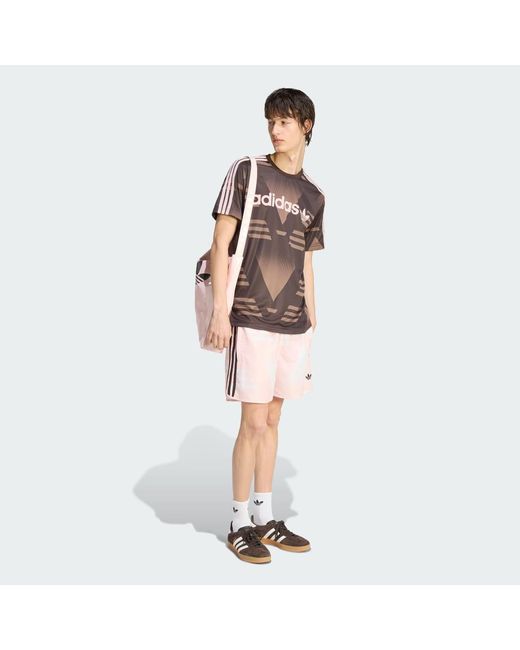 Adidas Originals Brown Jersey Adidas Loose Sponsored Jersey for men