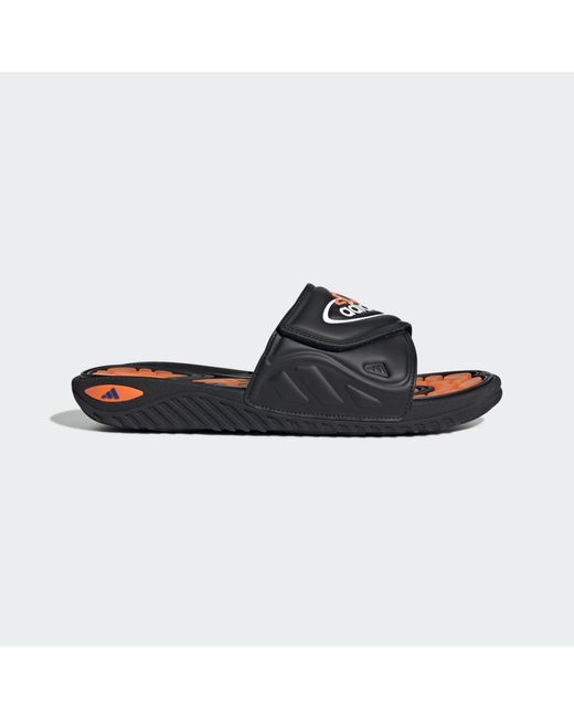 Adidas Black Reptossage Slides for men