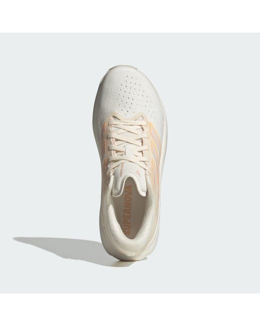Adidas White Supernova Solution 3 Running Shoes
