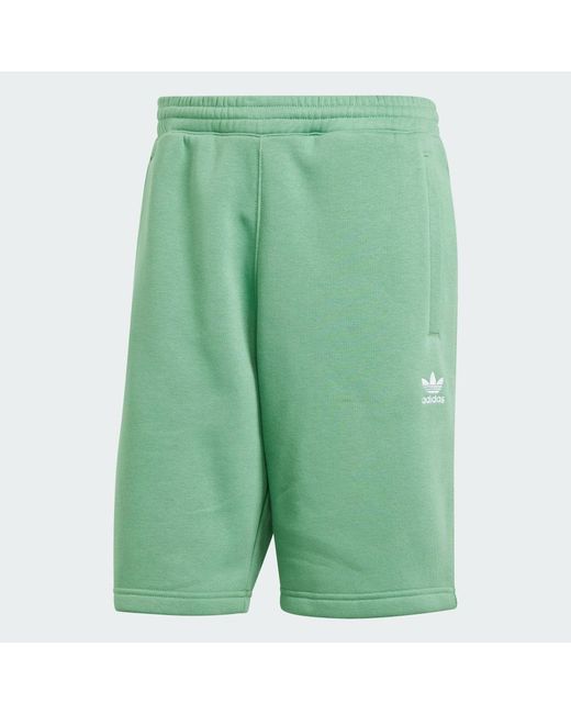 Adidas Green Trefoil Essentials Shorts for men