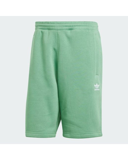Trefoil Essentials Shorts di Adidas in Green da Uomo