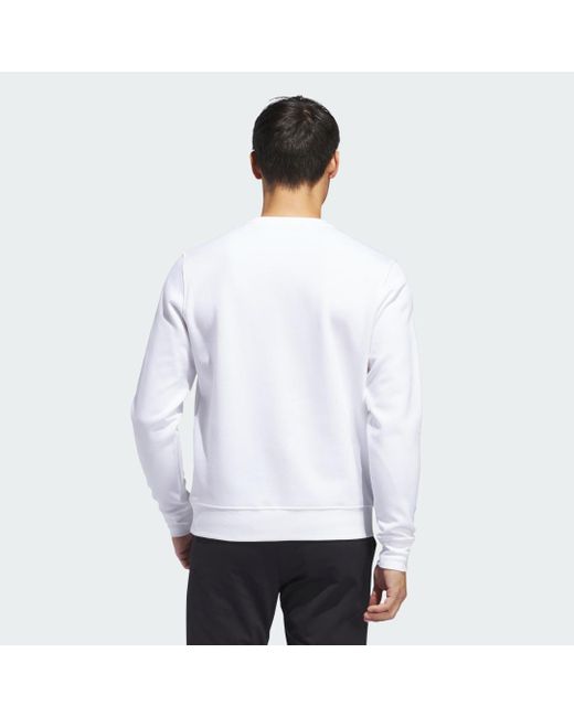 Adidas White Crewneck Sweatshirt for men