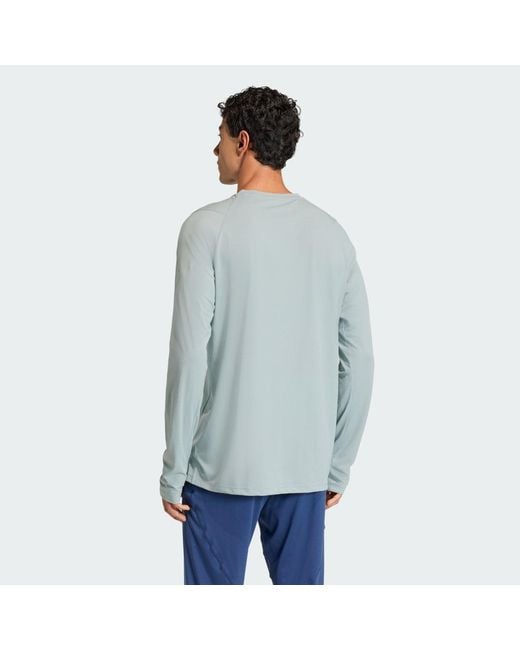 Adidas Blue Adi365 Iconic/ Running Longsleeve for men